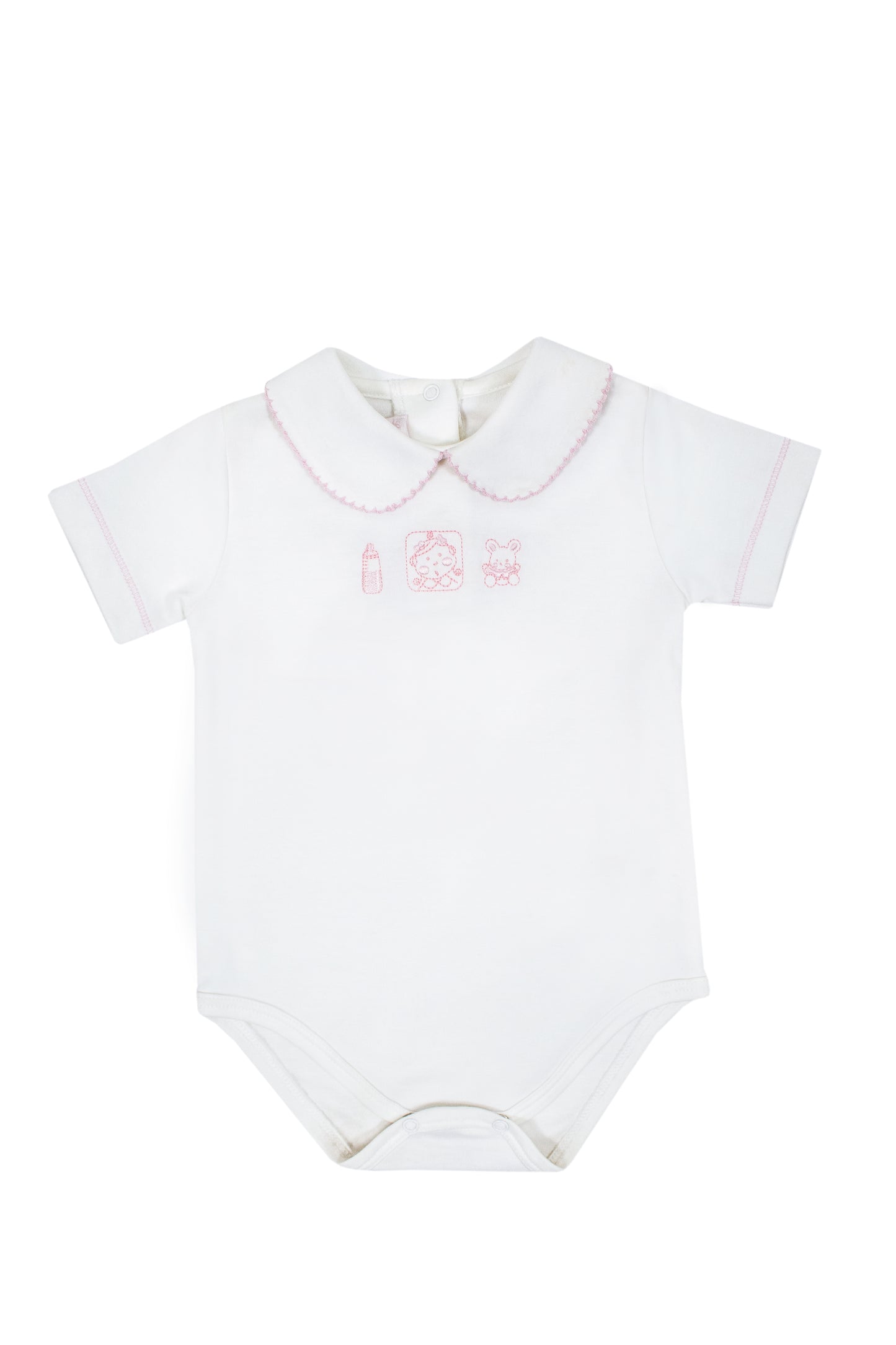 Short sleeve Peter Pan collar body