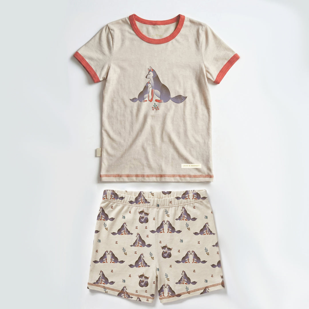 Short sleeve top & short PJ set