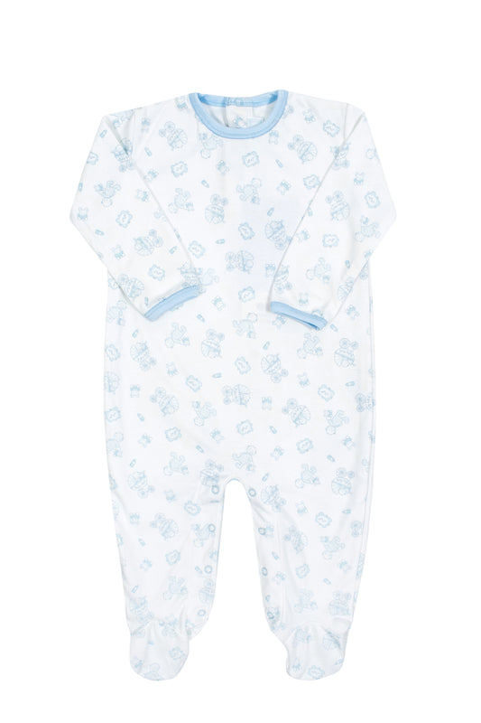 Long sleeve pajama snap footie