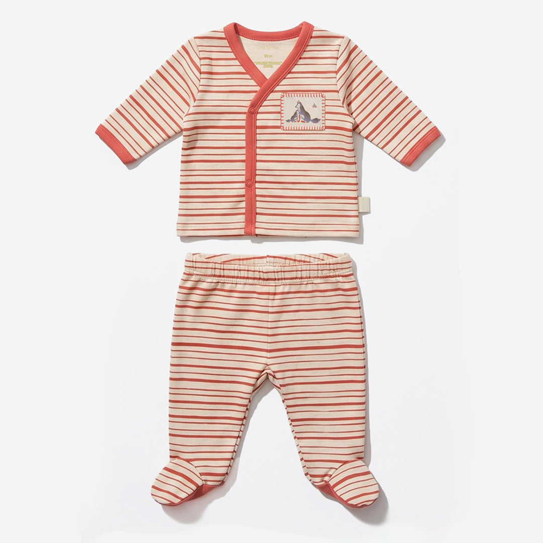 Kimono & Footed Pant set