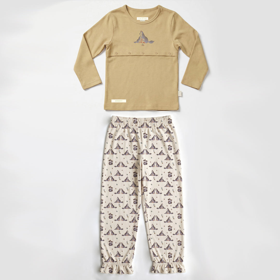 Long-Sleeve Nursing Top & Pants Set
