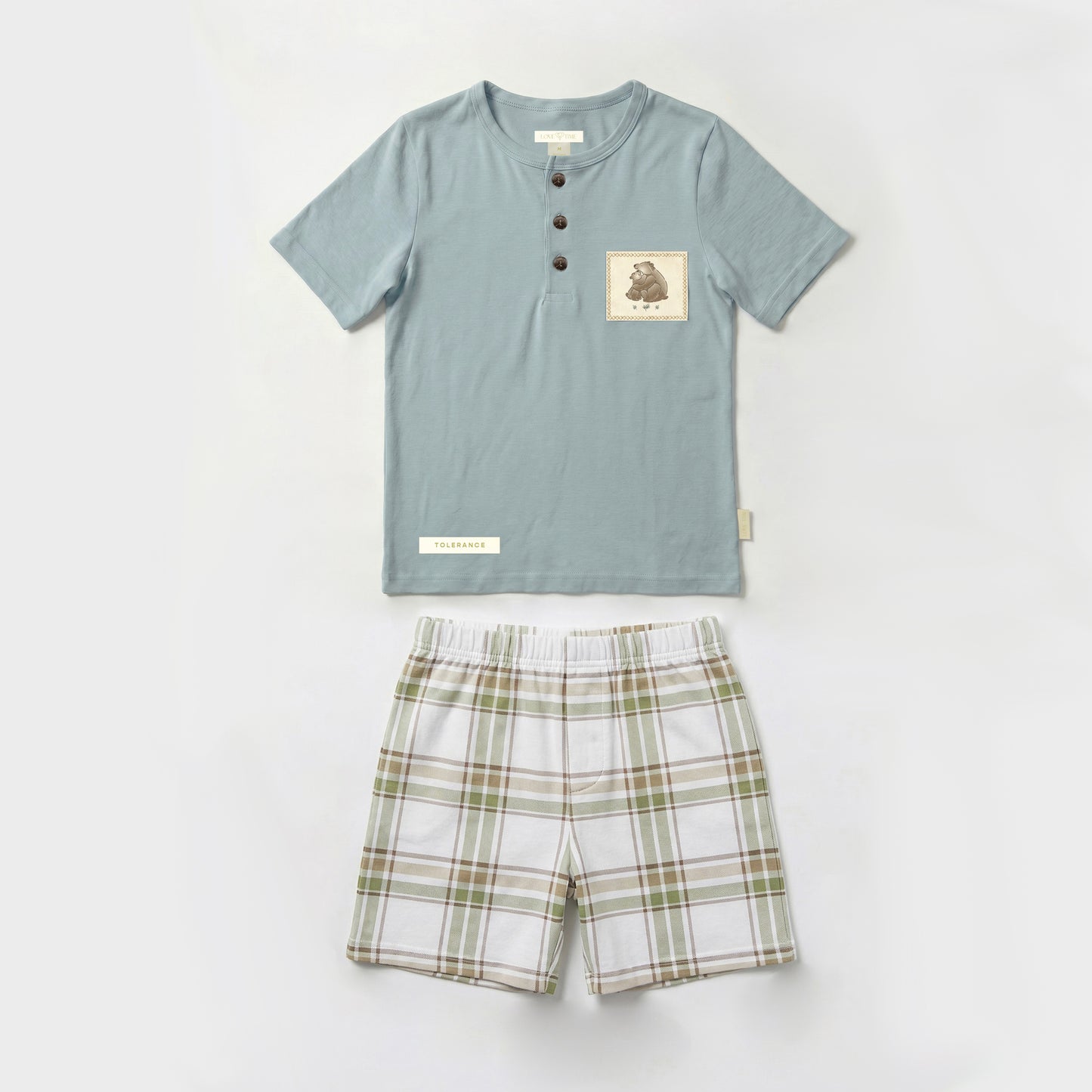 Short-Sleeve Top & Shorts Set