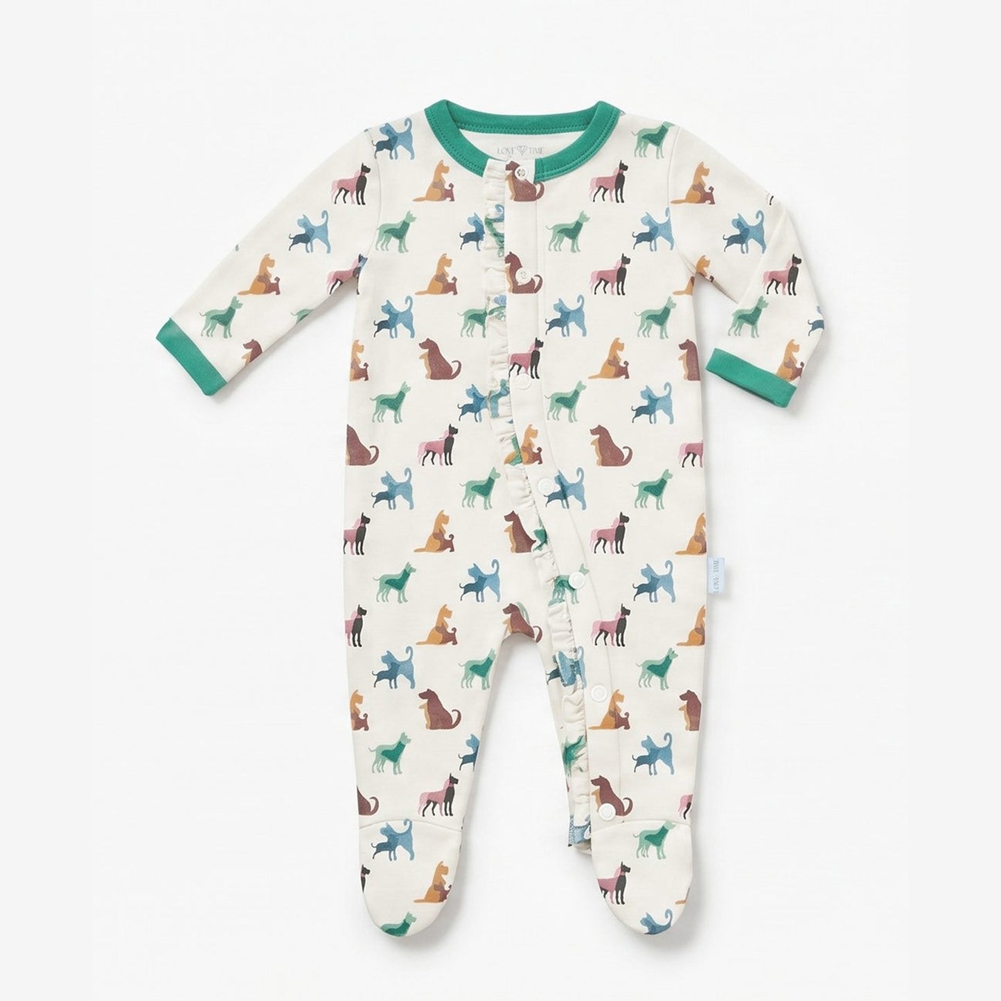 Girls Footed Romper